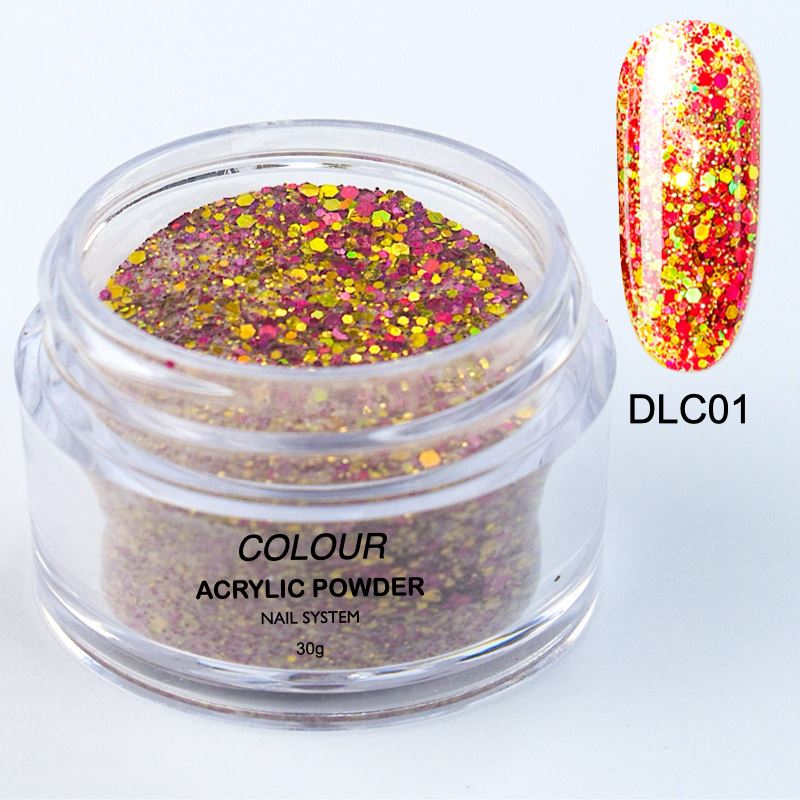 Acrylic Nail Powders - Galaxy Colours30g JarDLC01