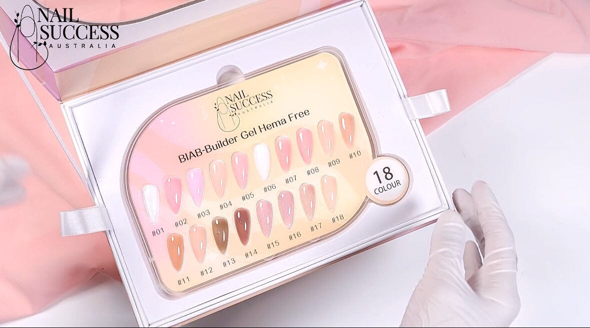 BIAB Builder Gel Hema FreeFull BIAB Collection 01-18 + Colour Board