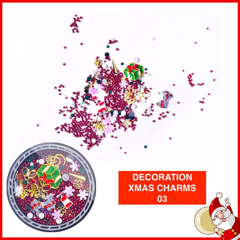 Christmas Decoration Nail Art Jar03