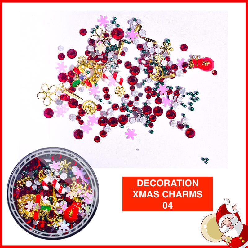 Christmas Decoration Nail Art Jar04