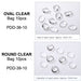 Clear Colour Chart 10pcs Bag