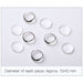 Clear Colour Chart 10pcs BagRound (PDD-39-10) - 1 Bag