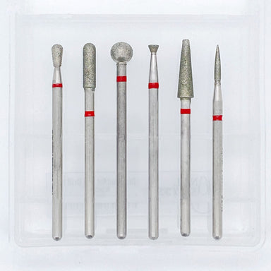 Diamond Set Nail Drill BitSet 6pcs - Fine