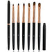 Gel Brush Black & Rose Gold With CapSet 6 Brushes(02+04+06+08+10+12)