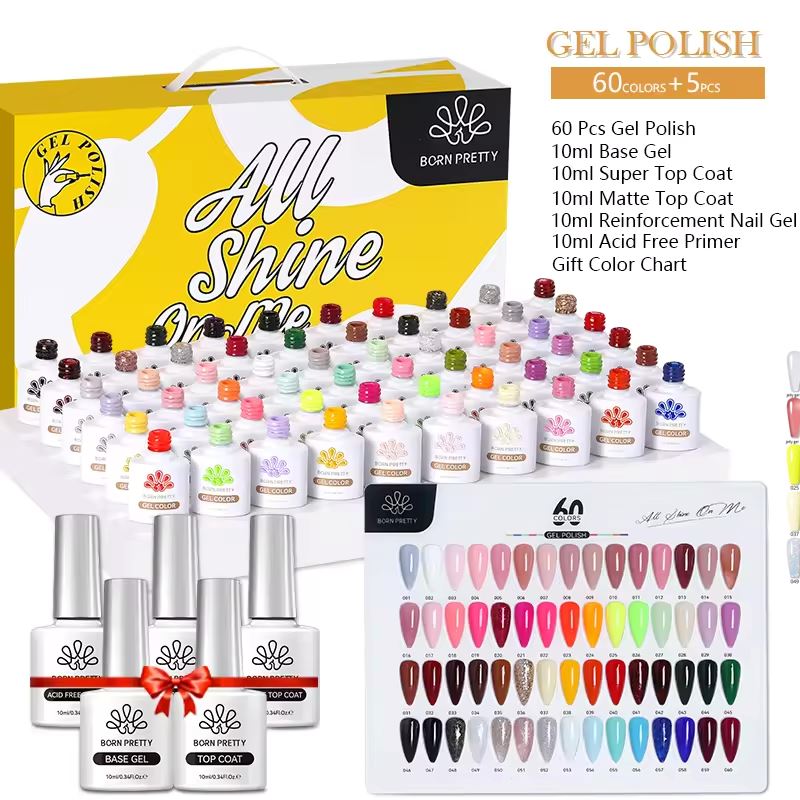 Gel Polish Kit 60 Colours Born Pretty - All Shine On Me - Kit2