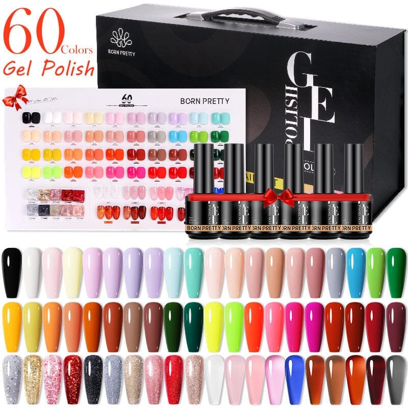 Gel Polish Kit 60 Colours Born Pretty