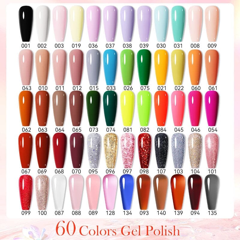 Gel Polish Kit 60 Colours Born Pretty