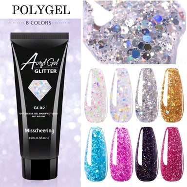 Glitter PolyGel - Gel In A Tube