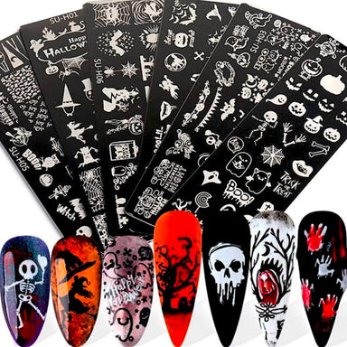 Halloween Nail Art Stamping Plates