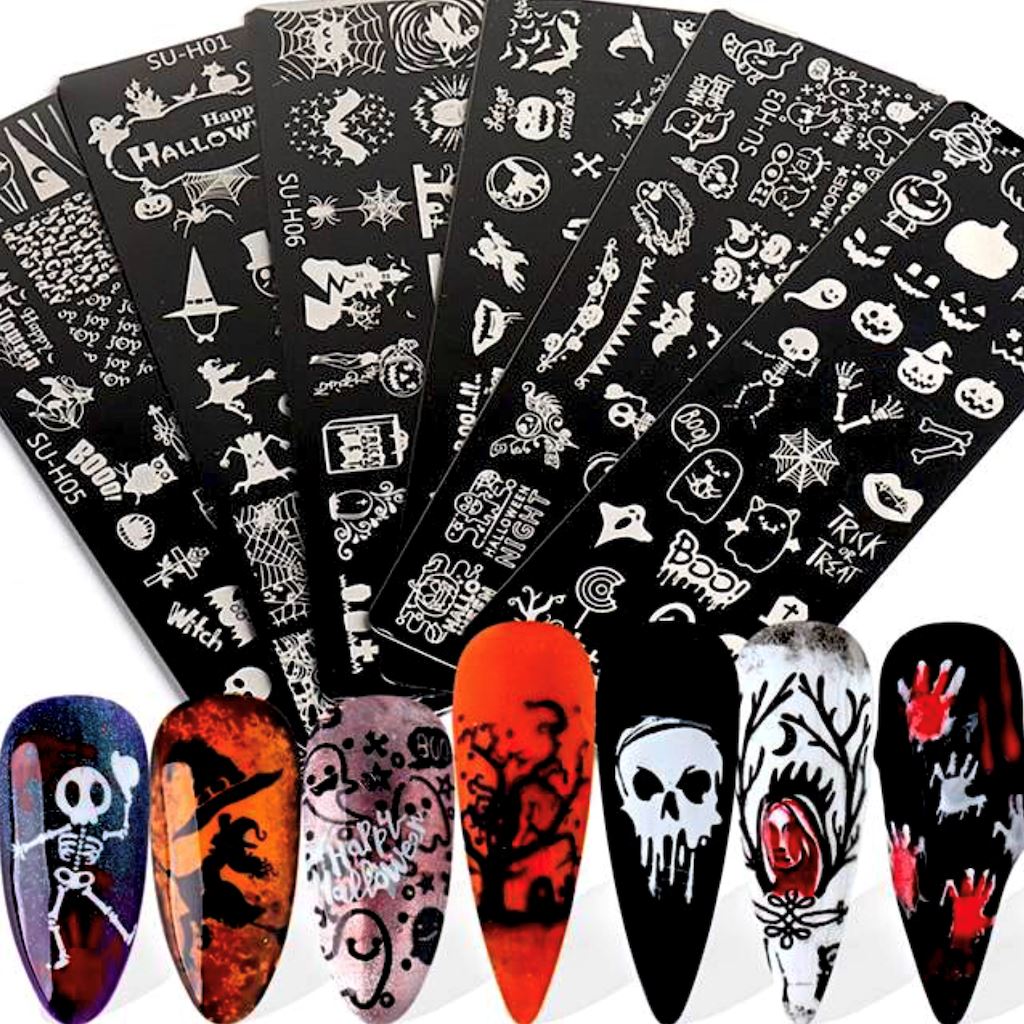 Halloween Nail Art Stamping PlatesPack 6 Plates(SH-H01+02+03+04+05+06)