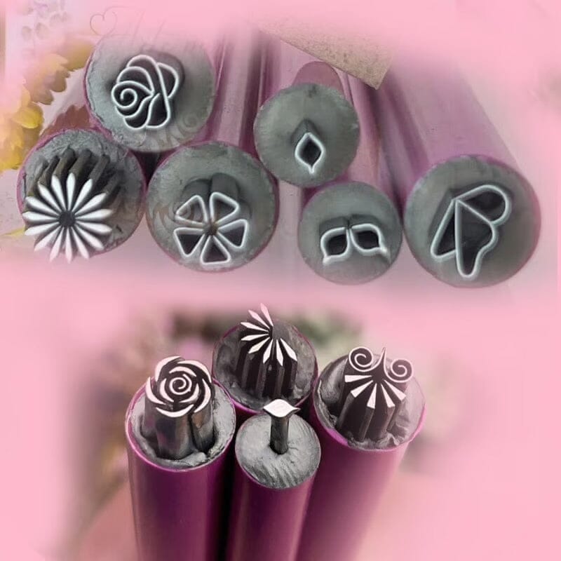 Nail Art Pattern Design Metal Tool Set10pcs Set