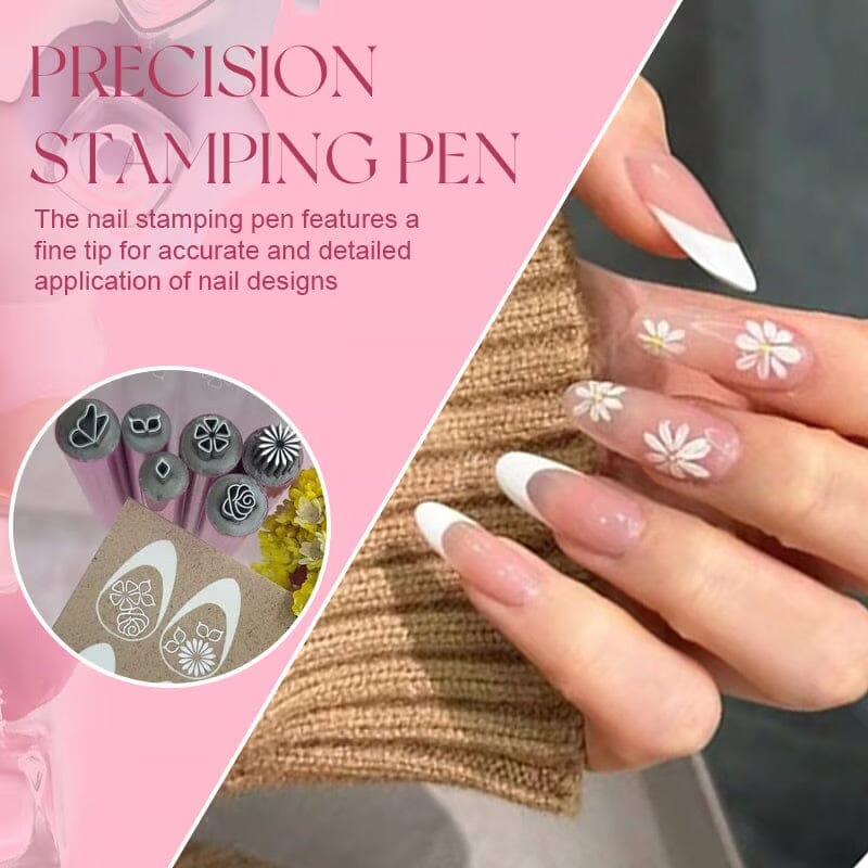 Nail Art Pattern Design Metal Tool Set