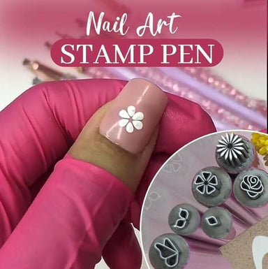 Nail Art Pattern Design Metal Tool Set