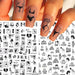 Nail Art Stickers - Girl and Love