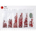 Nail Rhinestones Mixed Sizes PackNO.08 Red