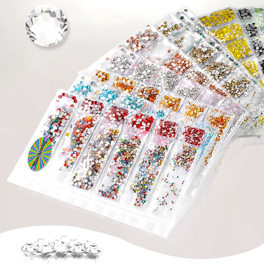 Nail Rhinestones Mixed Sizes SS4-SS16 Pack