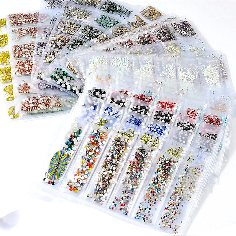 Nail Rhinestones Mixed Sizes SS4-SS16 Pack