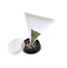 Plastic White Triangular Tray + Wax Stone Picker