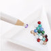 Plastic White Triangular Tray + Wax Stone Picker