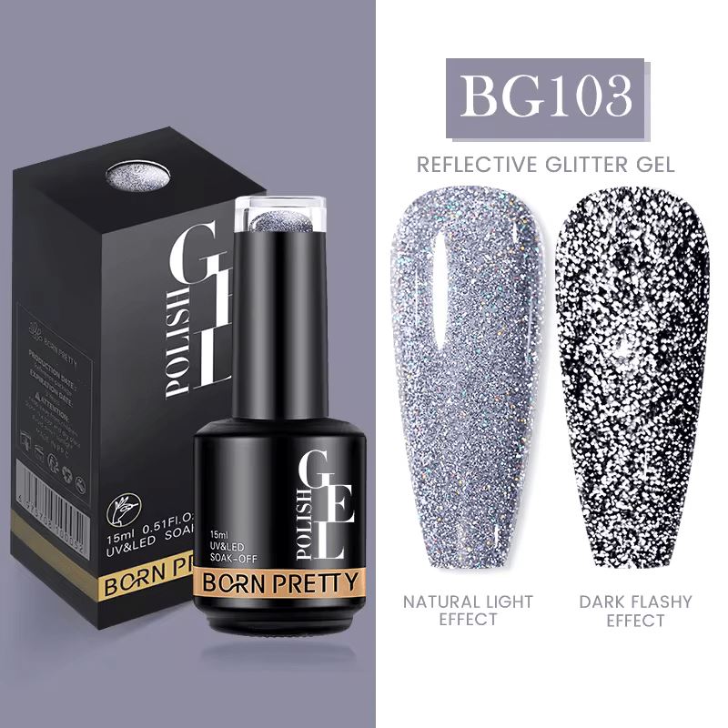 Reflective Glitter Disco Gel Polish Born PrettyBG103