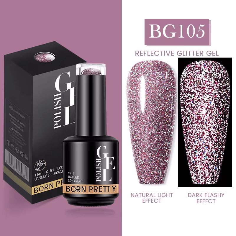 Reflective Glitter Disco Gel Polish Born PrettyBG105