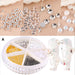 Rhinestones Pearls & Beads Nail Art Decoration WheelsA