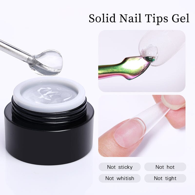 Solid Nail Tips Gel Born Pretty (Clear)