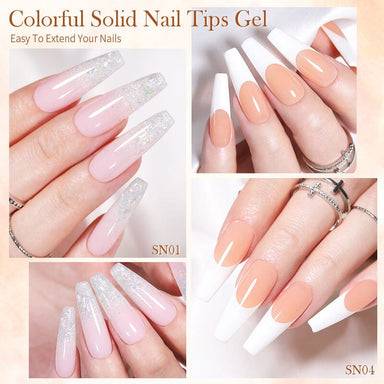 Solid Nail Tips Gel Born Pretty (Clear)