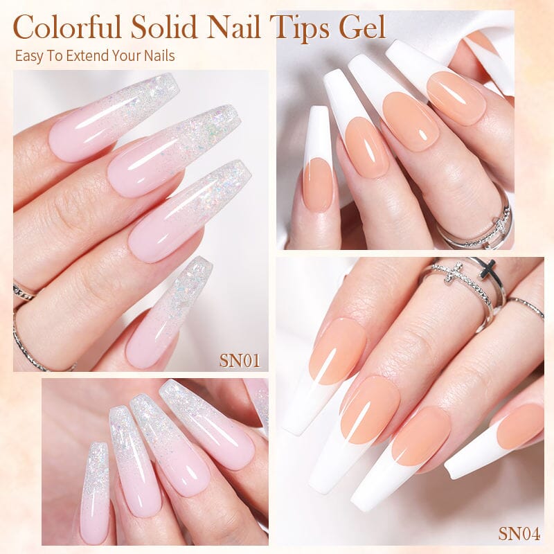 Solid Nail Tips Gel Born Pretty (Clear)