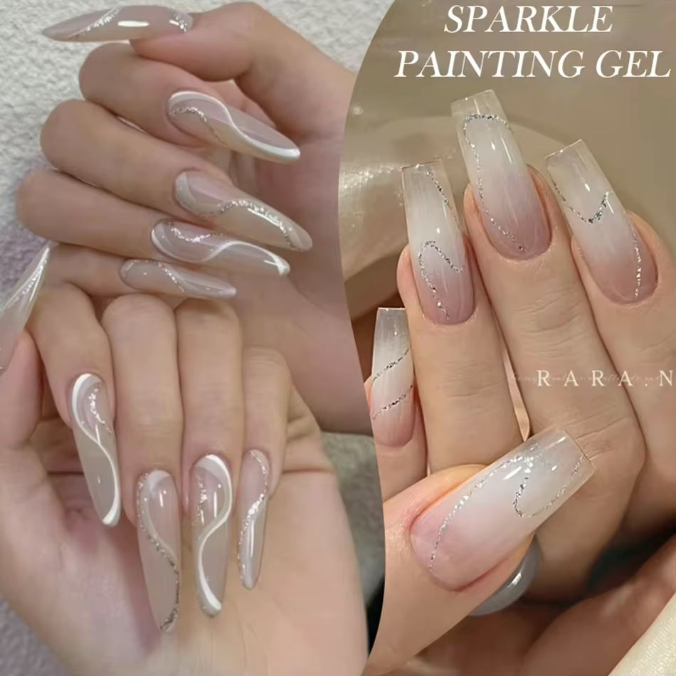 Sparkle Super Silver & Gold Painting Gel