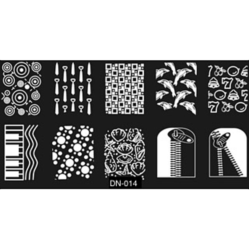 Stamping Plates Nail Art DesignsDN014