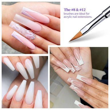 3pcs Nail Art Drawing Brush Set With Ultra-thin Acrylic Rod For Flower  Painting, Liner Drawing, Colorful Diy Crafting