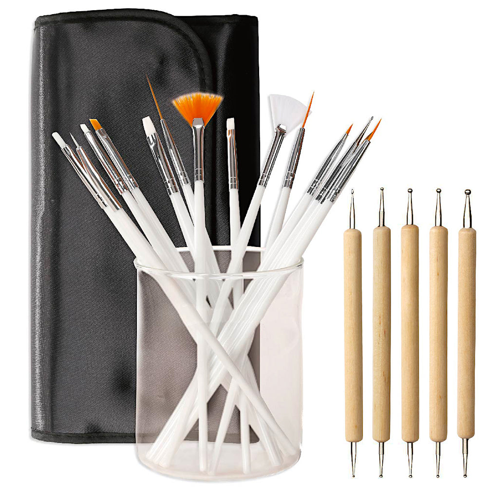 Yuvami's Set of 15 Pcs Professional Acrylic Nail Art Brush(Multicolor) -  Price in India, Buy Yuvami's Set of 15 Pcs Professional Acrylic Nail Art  Brush(Multicolor) Online In India, Reviews, Ratings & Features |