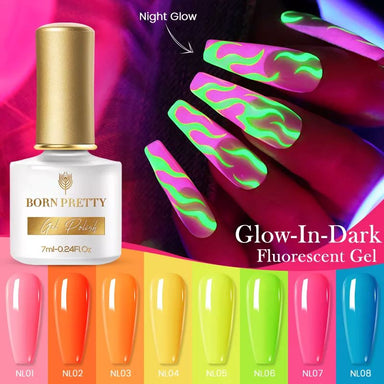 Neon Disco Acrylic Flash Glow in the Dark Powders ! (Reflective