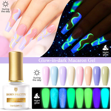 Neon Colors Phosphorescent FLUORESCENT Powder Glow In Dark Nail Art  Acryllic Nails, Wish