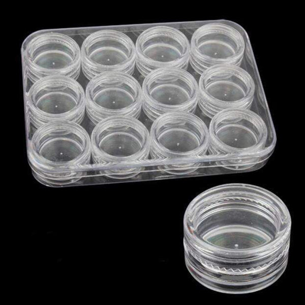 12pcs Round Clear Plastic Container With Lid -  Finland