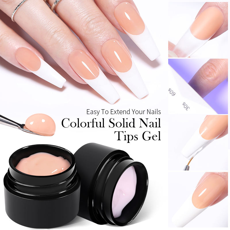 Born Pretty Solid Tips Gel Nail Polish Easy Stick Adhesive 5 In 1